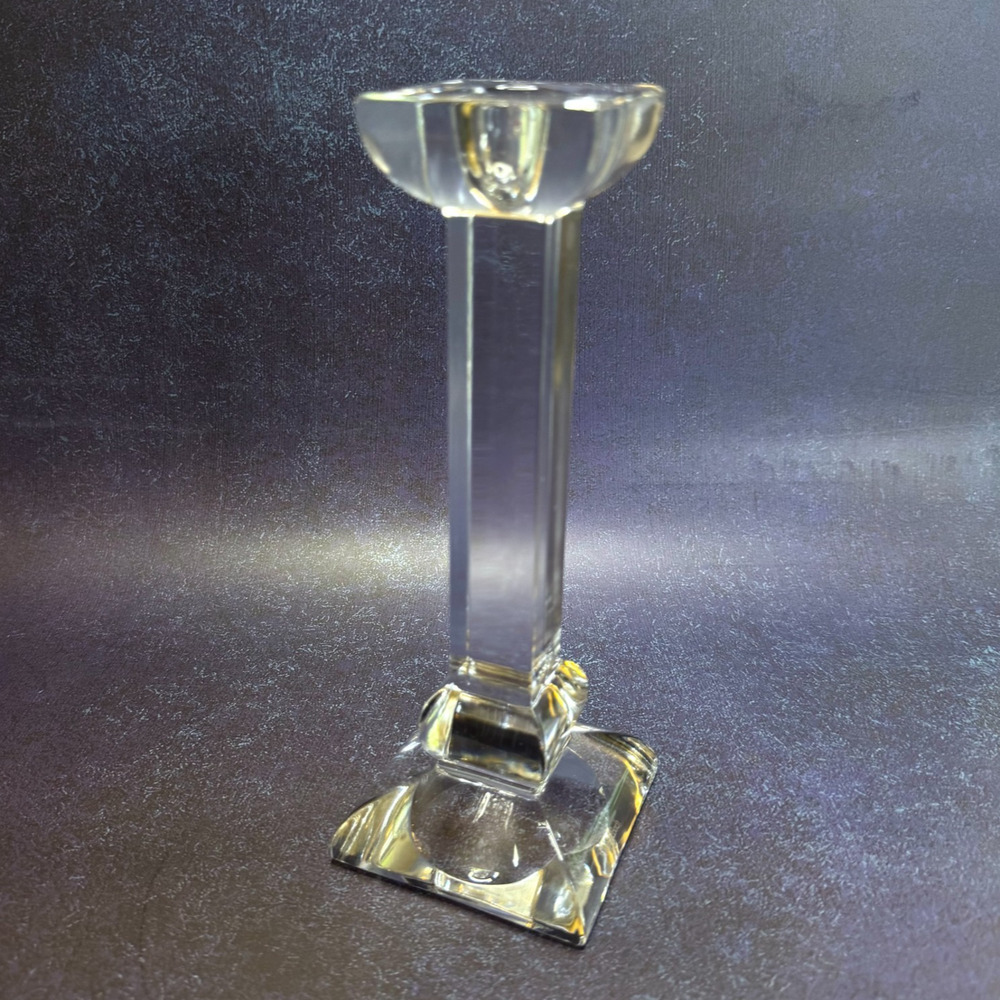 Villeroy & Boch Siena 8” 24% Lead Crystal Candlestick Candle Holder Austria EUC